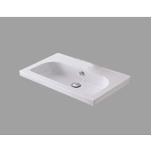 Lavabo Consolle Cult sospeso/su mobile 81x41 senza foro in ceramica bianco lucido di Ceramica Azzurra