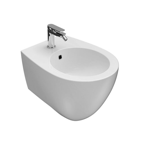 Bidet Bowl+ sospeso salvaspazio cm. 50x38 bianco di Ceramica Globo