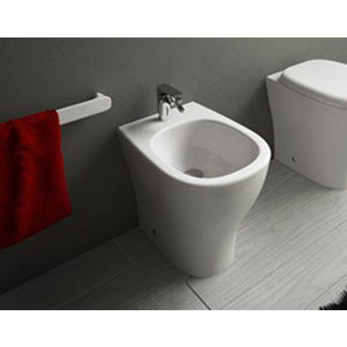 Bidet Ten a terra filomuro monoforo cm 36x52 di Art Ceram