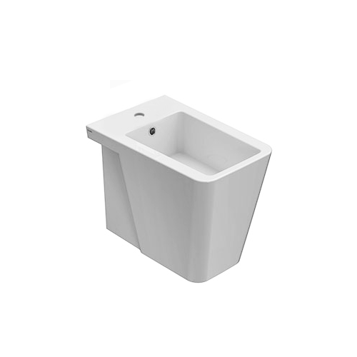 Bidet Incantho filomuro traslato cm. 54x35 bianco lucido di Ceramica Globo