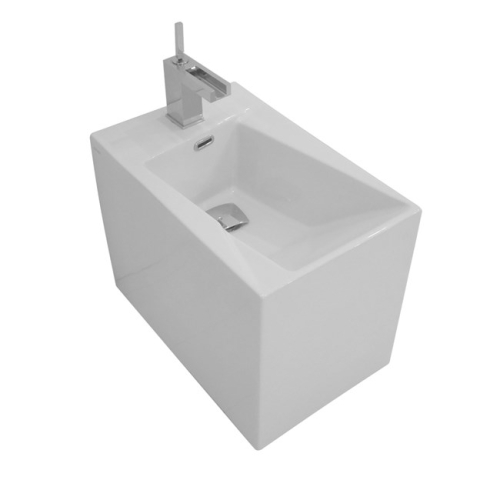 Bidet Oz filomuro cm. 53x34 bianco lucido di Ceramica GSG