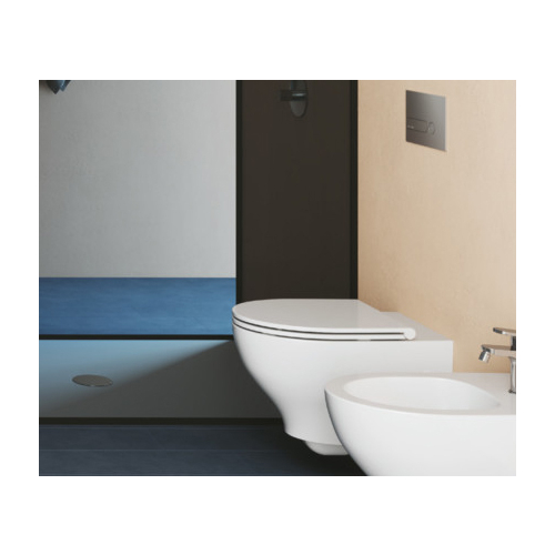 Bidet Pratica sospeso bianco lucido di Ceramica Azzurra