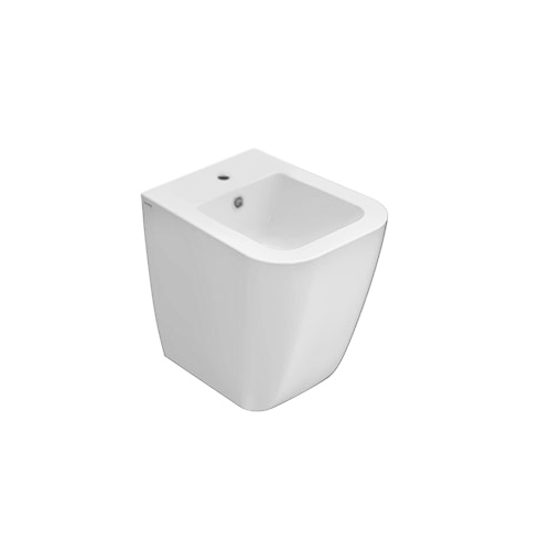 Bidet Mini Stone filomuro salvaspazio cm. 45x36 bianco lucido di Ceramica Globo