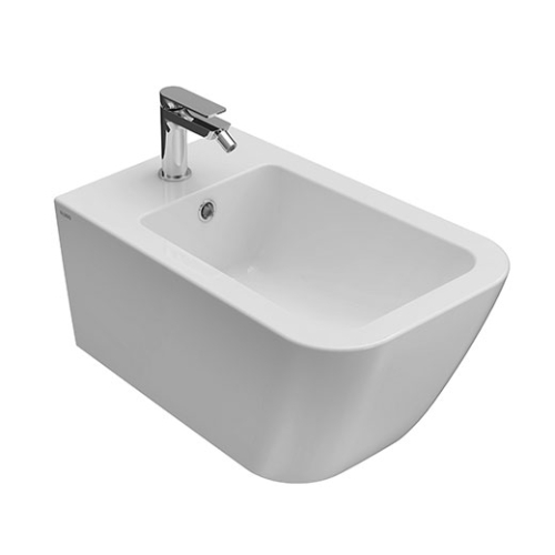 Bidet Stone sospeso cm. 56x36 bianco lucido di Ceramica Globo