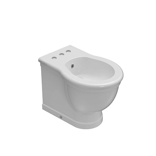 Bidet Paestum filomuro cm. 57x38 tre fori bianco lucido di Ceramica Globo