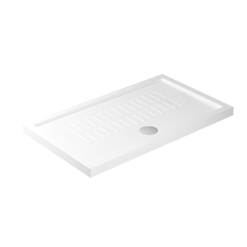 Piatto doccia 70x120 h.4,5 in ceramica bianco lucido Flat di Ceramica Galassia