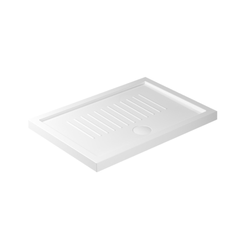 Piatto doccia 70x100 h.6 in ceramica bianco lucido Flat di Ceramica Galassia