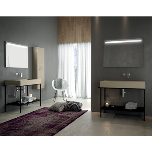 Lavabo sospeso o su mobile Incantho cm 101x51 di Ceramica Globo