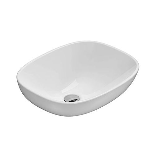 Lavabo Stockholm incasso cm. 45x37 in ceramica bianco di Ceramica Globo