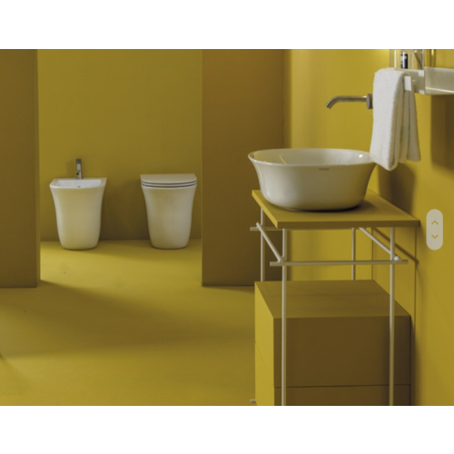 Lavabo appoggio 50x40 ovale in ceramica bianco lucido di Ceramica GSG