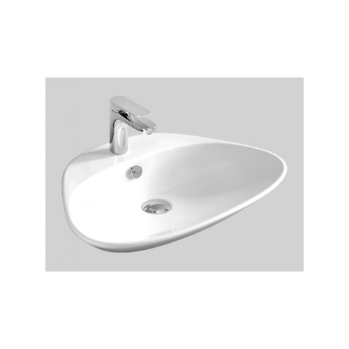 Lavabo da appoggio Plettro monoforo cm 60x44 di Art Ceram