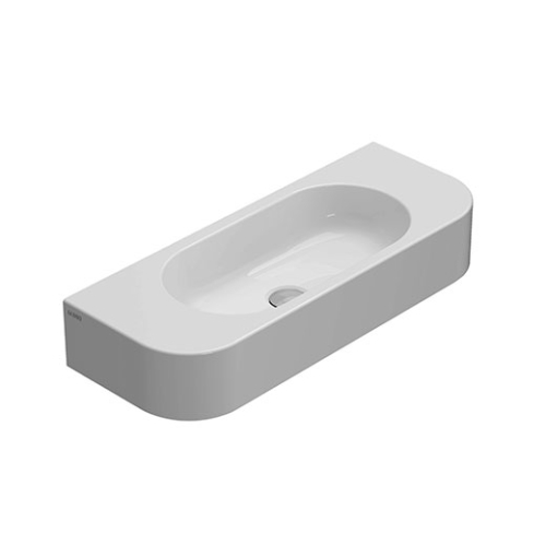 Lavabo Forty3 sospeso cm. 70x27 in ceramica bianco lucido di Ceramica Globo