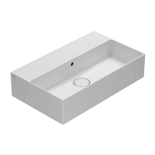 Lavabo T-Egde sospeso/appoggio cm. 61x37 rettangolare bianco lucido di Ceramica Globo