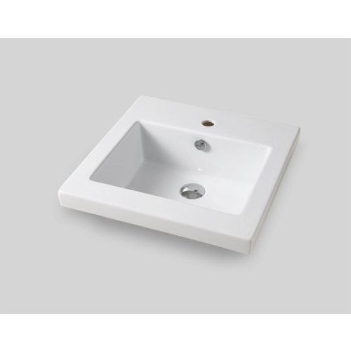 Lavabo Gap incasso 60x51 monoforo bianco di Art Ceram