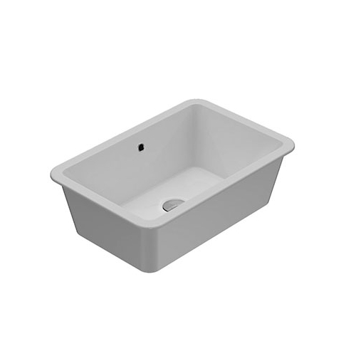 Lavabo Cortona sottopiano cm. 60x40 in ceramica bianco lucido di Ceramica Globo