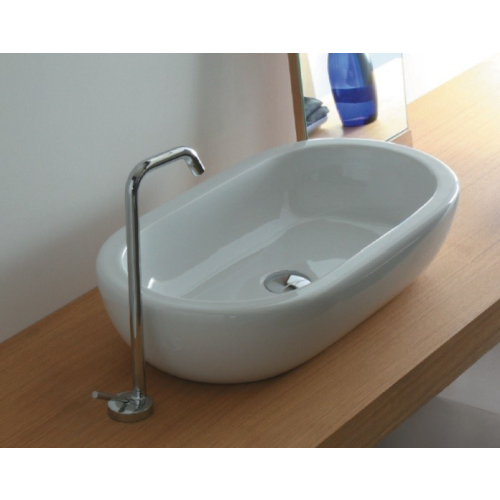 Lavabo M2 semincasso/appoggio/incasso sottopiano 70x37 di Ceramica Galassia