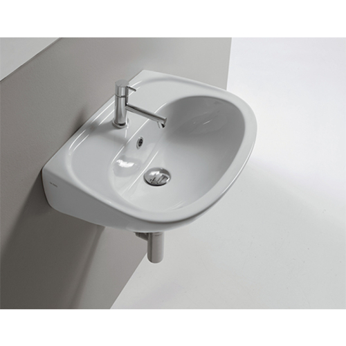 Lavabo sospeso Arianna cm 55x42 di Ceramica Globo