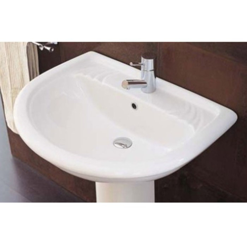 Lavabo Elios tre fori sospeso/colonna 68x53 di Ceramica Azzurra