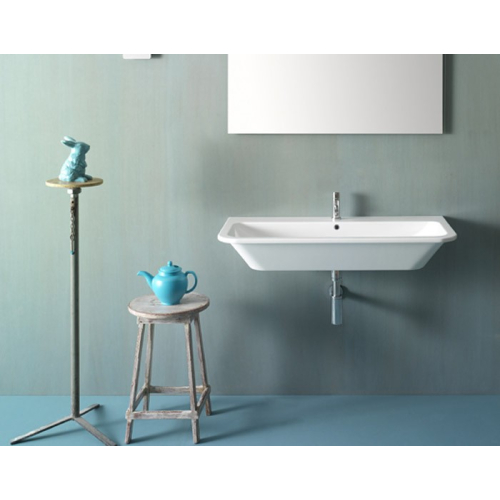 Lavabo sospeso Stone cm 100x48 di Ceramica Globo