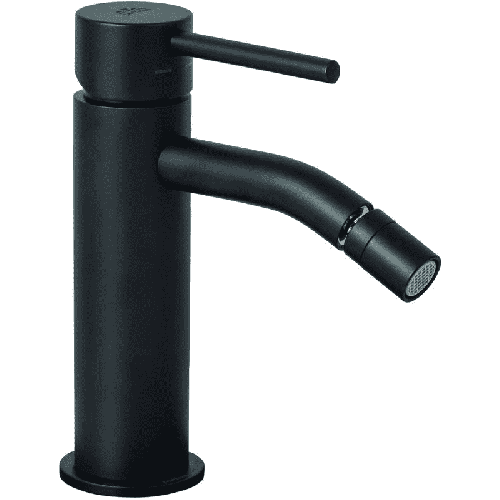 Miscelatore bidet Light senza scarico in ottone nero opaco di Paffoni