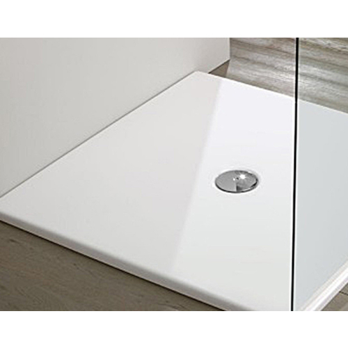 Piatto doccia 70x120 h.3 in acrilico bianco opaco di Tamanaco