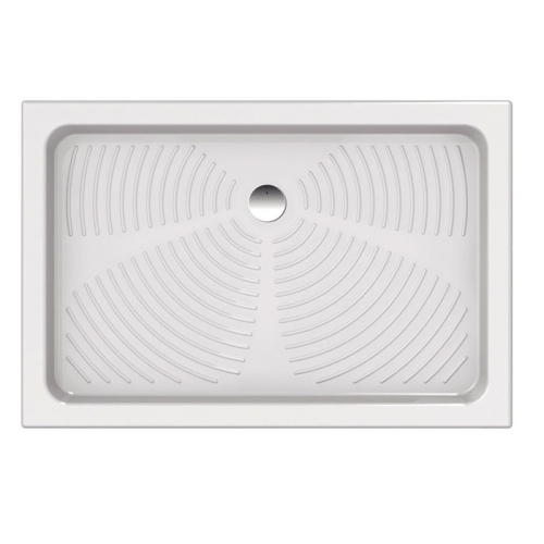 Piatto doccia 80x120 h.11,5 in ceramica bianco lucido Orione di Ceramica Azzurra