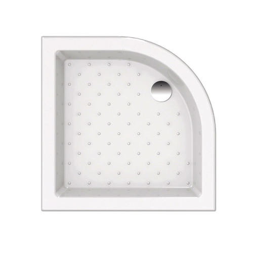 Piatto doccia 75x75 h.10 angolare in ceramica bianco lucido Vega di Ceramica Azzurra