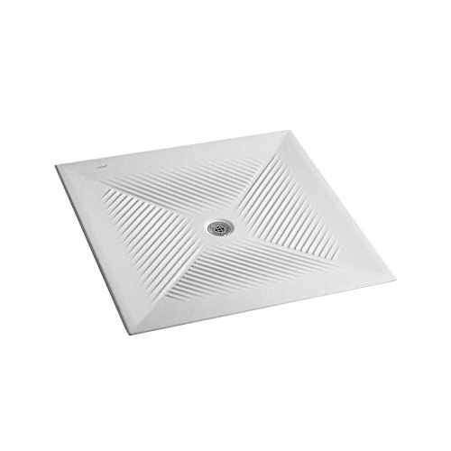 Piatto doccia 80x80 h.6 in ceramica bianco lucido Vela di Ceramica Dolomite