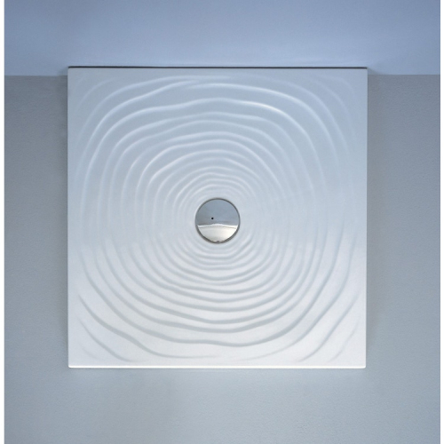 Piatto doccia 80x80 h.5,5 in ceramica bianco lucido Water Drop di Ceramica Flaminia