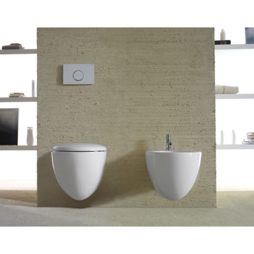 Sanitari Bowl+ sospesi cm. 55x38 con sedile softclose di Ceramica Globo