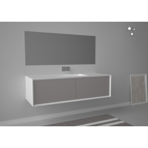 Specchio Milano rettangolare 140x70 retroilluminato di Ceramica GSG