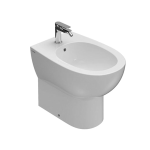 Bidet 4all filomuro scarico traslato cm. 54x36 bianco lucido di Ceramica Globo