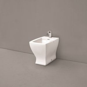 Bidet Jazz filomuro cm. 54x36 bianco lucido con fissaggio incluso di Art Ceram