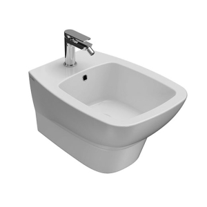 Bidet Daily sospeso cm. 53x37 bianco con fissaggio incluso di Ceramica Globo