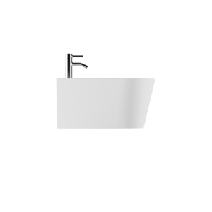 Bidet Hide Round sospeso cm. 57x37 bianco lucido di Ceramica Alice