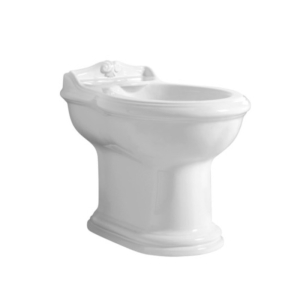 Bidet Jubileum a terra staccato da muro cm. 59x40 bianco lucido di Ceramica Azzurra