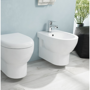 Bidet Absolute sospeso cm. 50x34,5 bianco lucido di Ceramica Azzurra