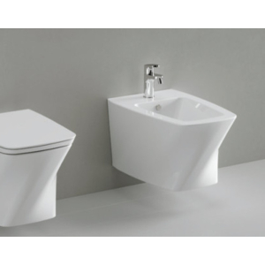 Bidet Hera sospeso bianco lucido di Ceramica Azzurra