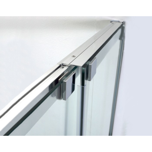 Porta doccia 8PSC15 in cristallo 8 mm trasparente cm. 180 con profilo cromato di Tamanaco