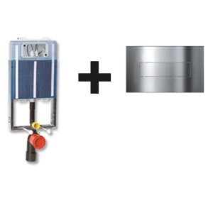 Kit completo di cassetta incasso Ideafix 4.5 e placca cromo di Its Todini