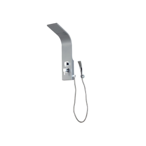 Colonna doccia Senna in alluminio argento di Tamanaco