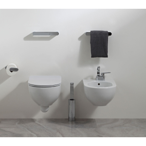 Sanitari Quick sospesi cm. 50x36 con sedile sottile softclose di Ceramica Flaminia