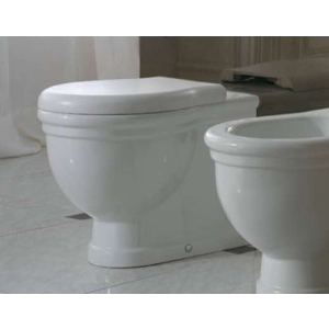 Copriwater Paestum in termoindurente bianco chiusura standard per wc sospeso o filomuro di Ceramica Globo