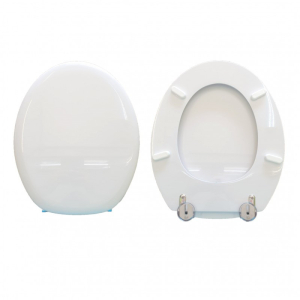 Copriwater Globo Arianna compatibile in poliestere bianco