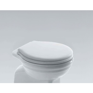 Copriwater Paestum poliestere bianco chiusura standard per wc distanziato di Ceramica Globo