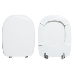 Copriwater Senesi Pienza compatibile in poliestere bianco