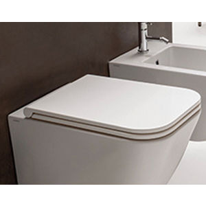 Coprivaso in termoindurente Stone con chiusura standard per wc Stone da 52 cm di Ceramica Globo