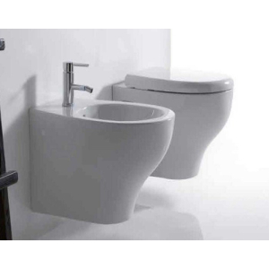 Sanitari Eden sospesi cm. 53x36 con sedile avvolgente standard di Ceramica Galassia