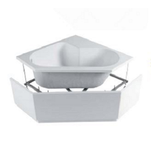 Vasca Diamante 120x120 angolare bianca lucida di Tamanaco