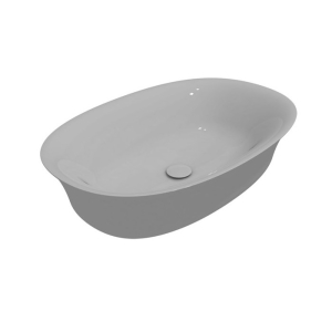 Lavabo appoggio 60x40 ovale in ceramica bianco lucido di Ceramica GSG